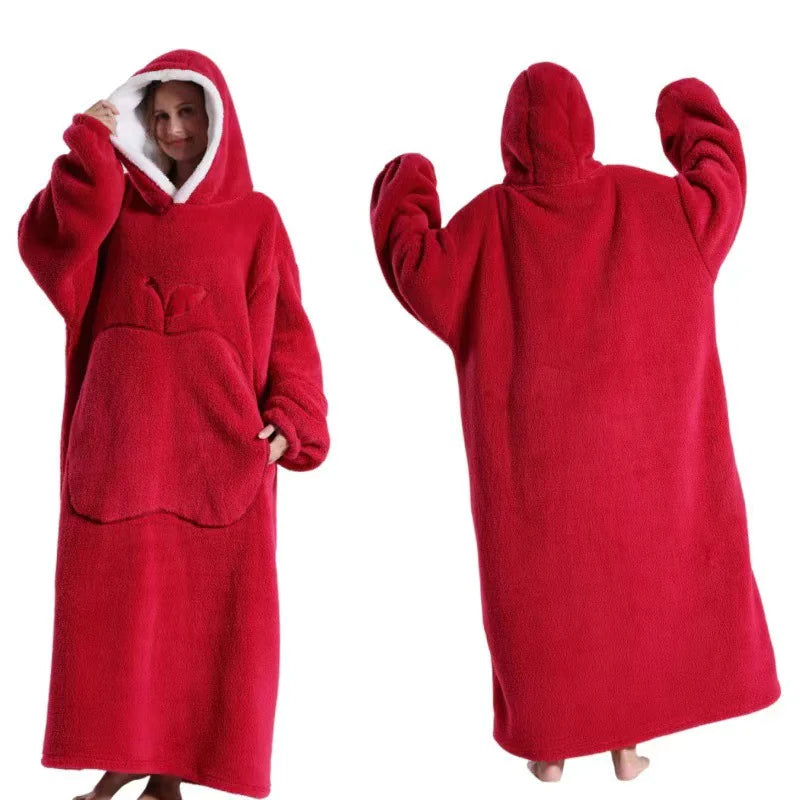 Lengthened Solid Color Home Lazy Clothes by Anti Spier