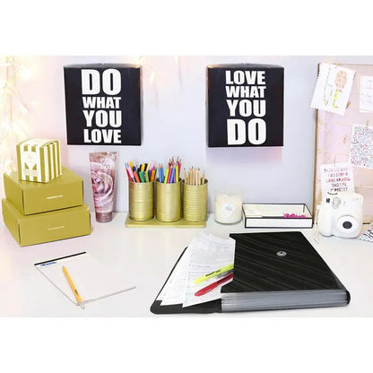 Translucent 7-Pocket Letter Size Poly Expanding File - 1pc Random Color by Anti Spier