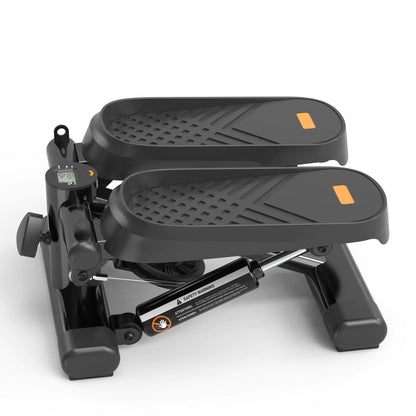 Home Office Exercise 330LBS Capacity Mini Stepper With Resistance Bands And LCD Monitor by Anti Spier