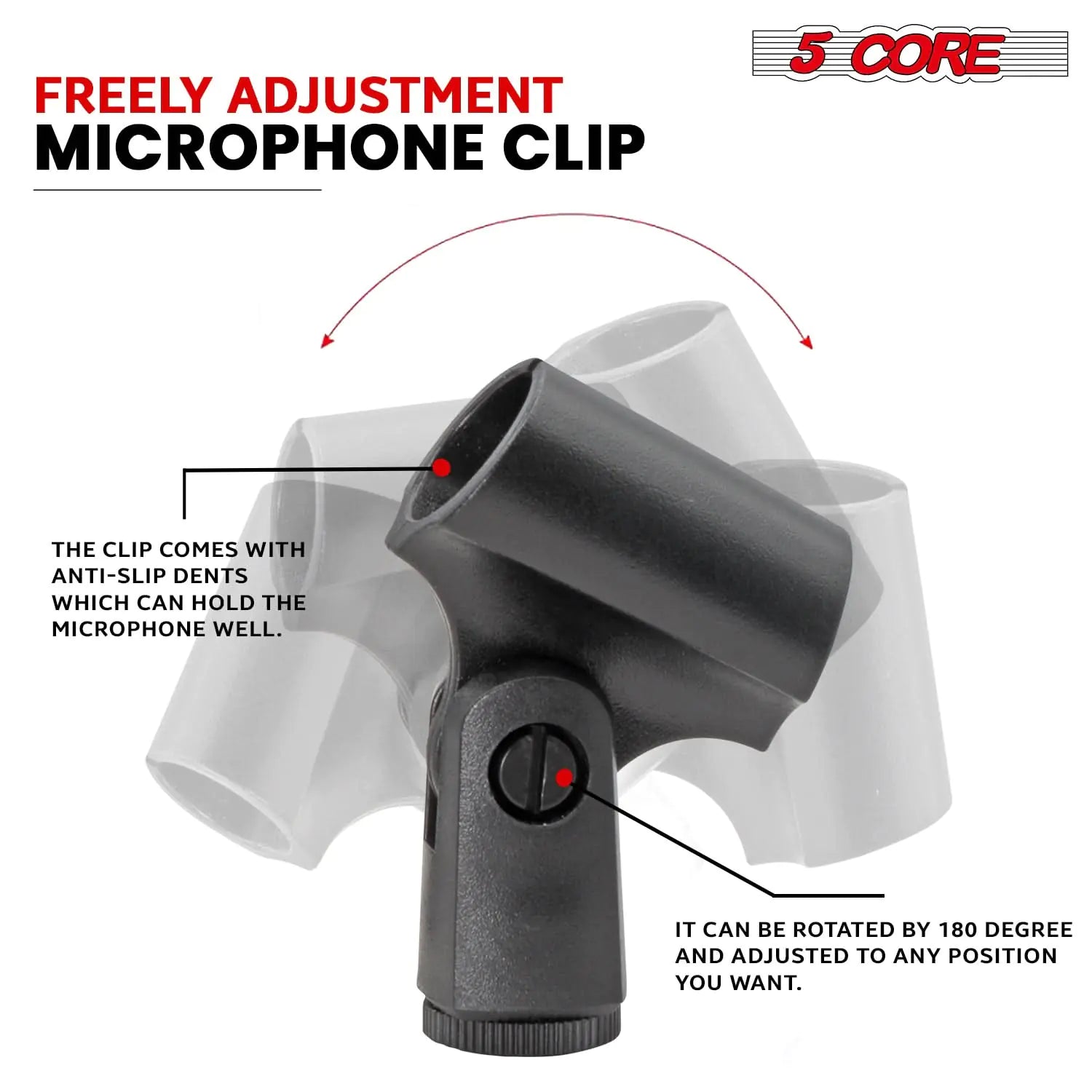 5Core Dynamic Instrument Microphone Professional XLR Cardioid Pencil Stick Condenser Mic by Anti Spier