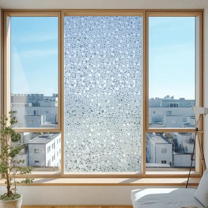 Static Cling Window Film - Frosted 3D Decorative Vinyl by Anti Spier
