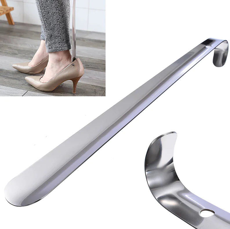 22in Extra Long Handle Shoe Horn Stainless Steel Metal Shoes Remover Shoehorn US by Anti Spier