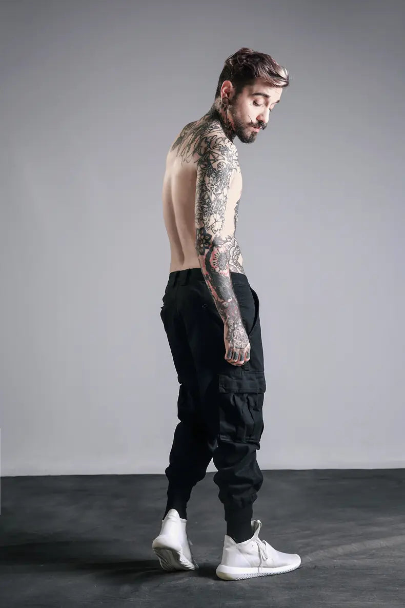 Men's Streetwear Camouflage Cargo Pants in Loose Fit by Anti Spier