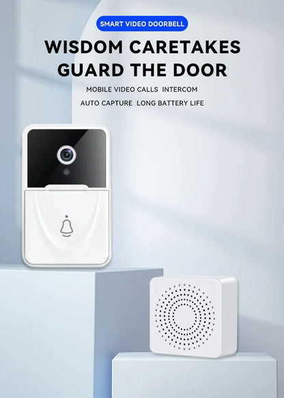 Wireless Security WiFi Smart Doorbell Intercom Video Camera Bell Chime Door Ring by Anti Spier