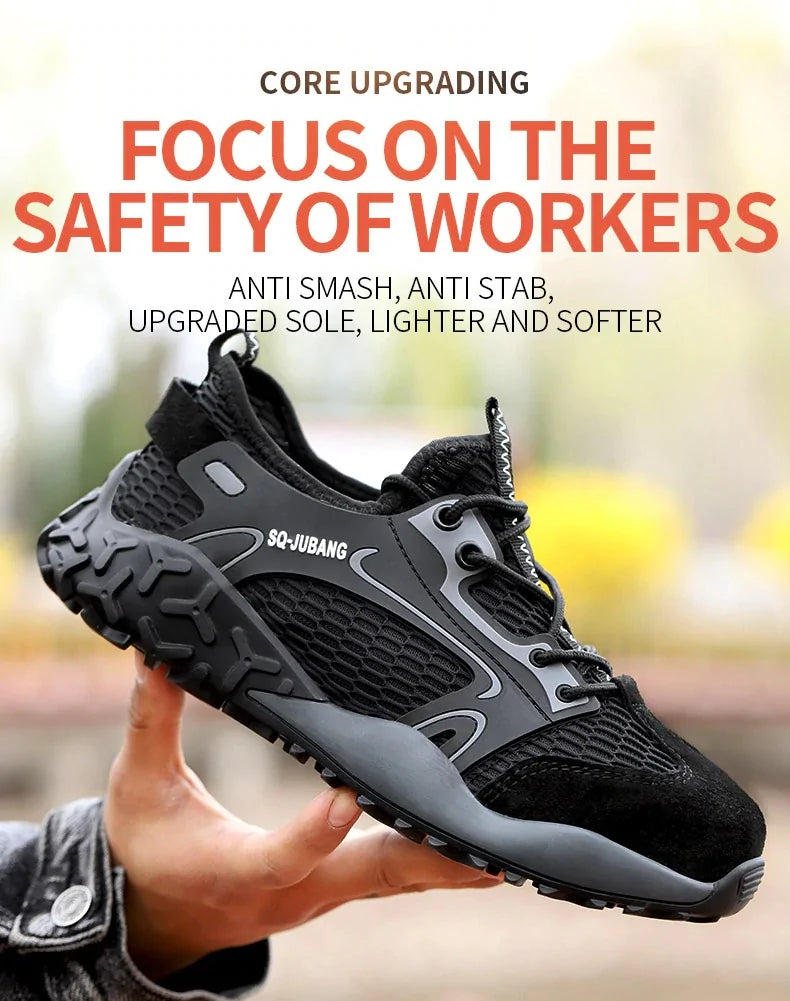 Anti-collision and Anti-smashing Breathable Safety Shoes by Anti Spier