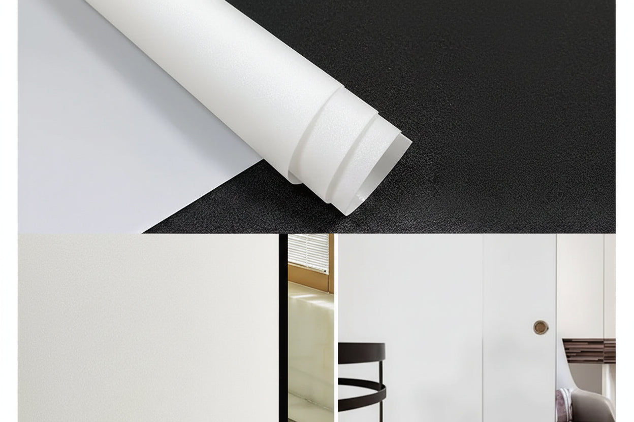 Frosted Glass Privacy Window Film for Offices - Static Cling Light Control by Anti Spier