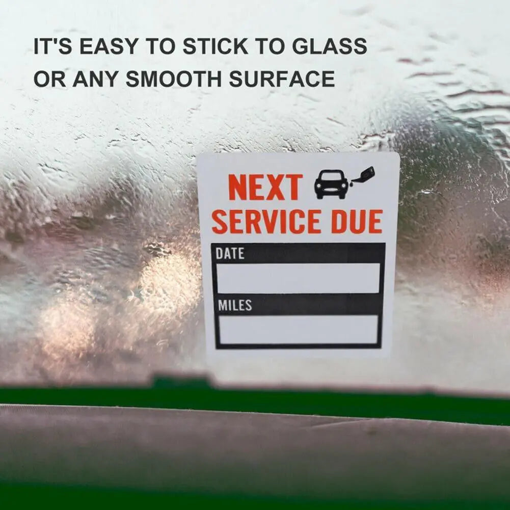 300 Oil Change Service Reminder Stickers Clear Window Lite Sticker Pack 2"x2" US by Anti Spier