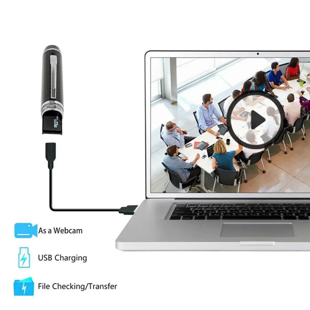 Hidden Cam Pocket Pen Camera 1080P HD Mini Body Video Recorder DVR Security USB by Anti Spier