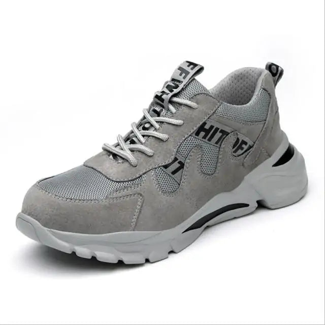 Men's Steel Toe Safety Work Shoes - Lightweight Outdoor Protective Footwear by Anti Spier