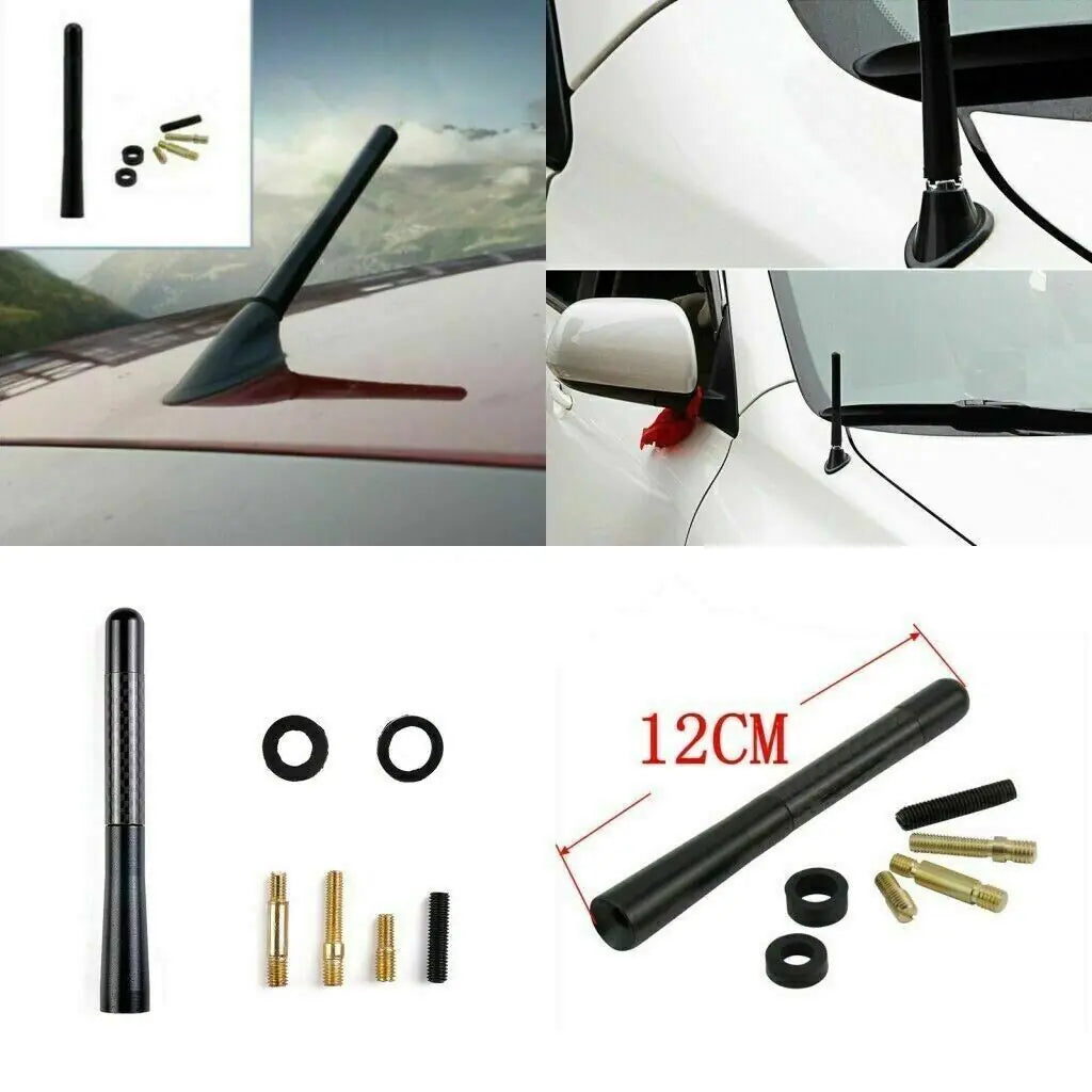 Universal Car Auto Roof Fender Radio FM AM Signal Antenna Aerial Extend Carbon by Anti Spier