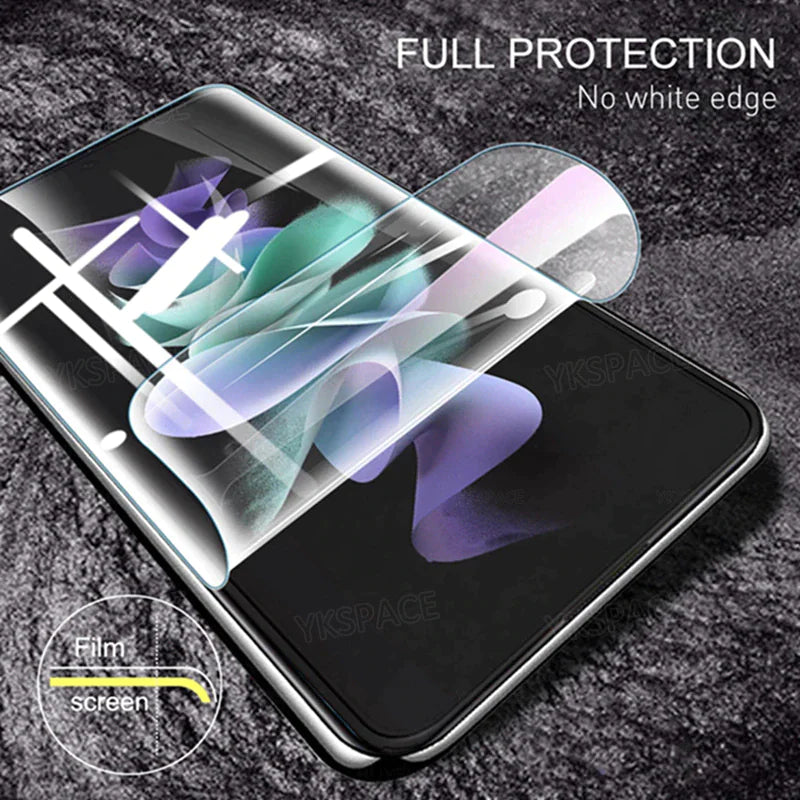 For Samsung Galaxy Z Flip 3 5G Soft Hydrogel Screen Protector Film/HD Lens Cover by Anti Spier