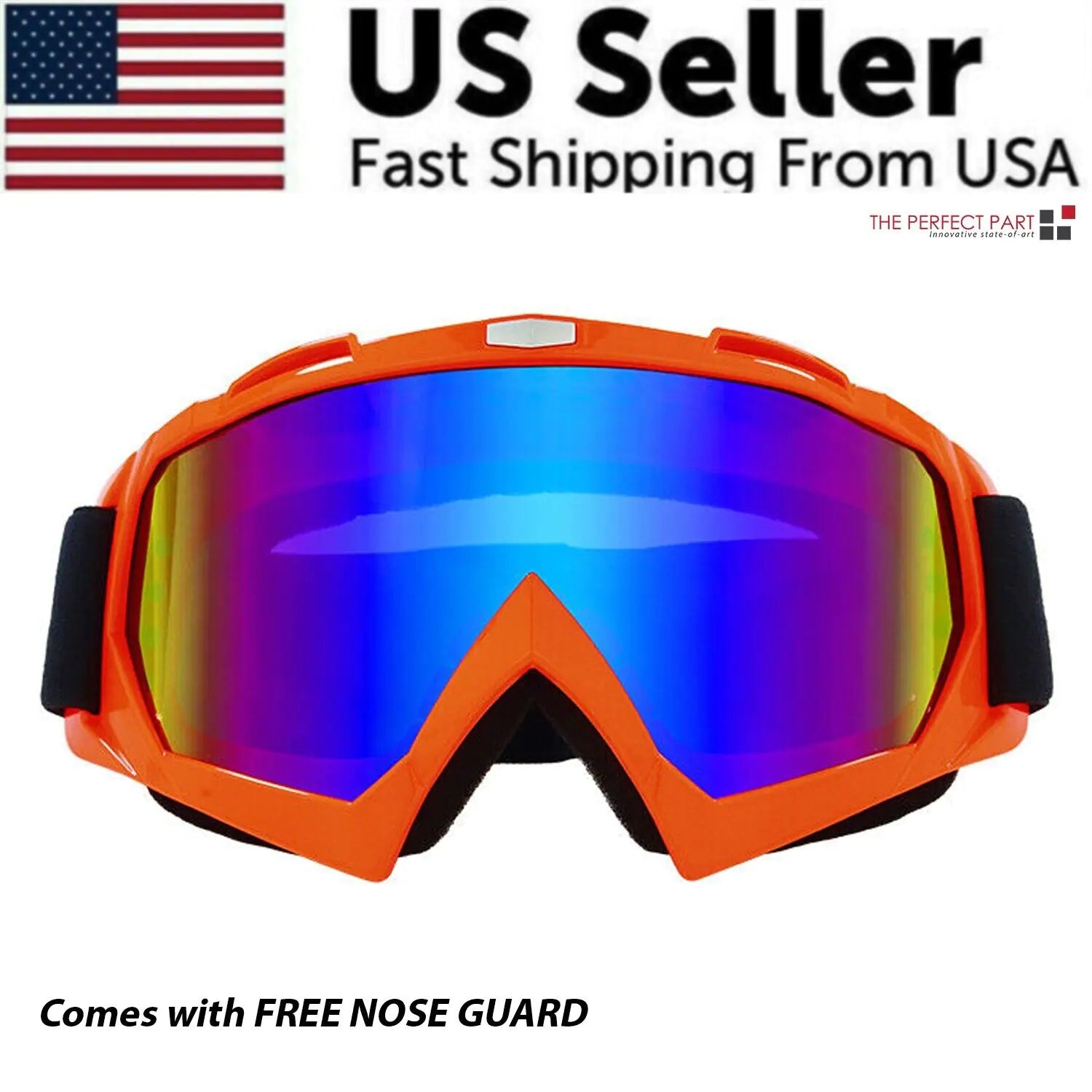 Motocross Goggles Racing Off-Road Dirt Bike ATV UTV BMX MX XC Motorcycle Eyewear by Anti Spier