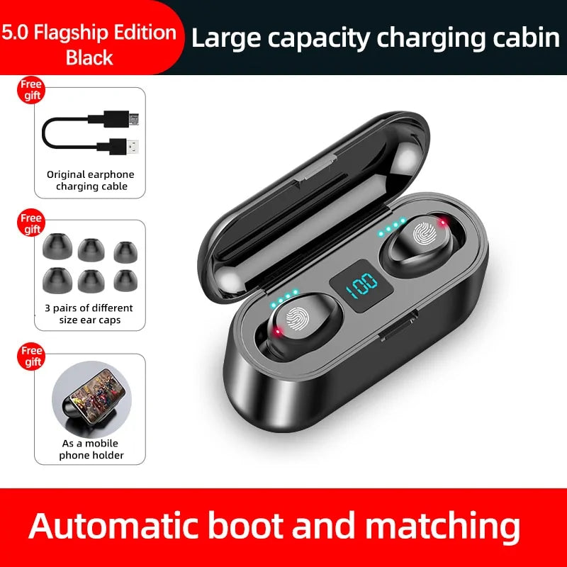 Bluetooth 5.0 Wireless Earbuds by Anti Spier