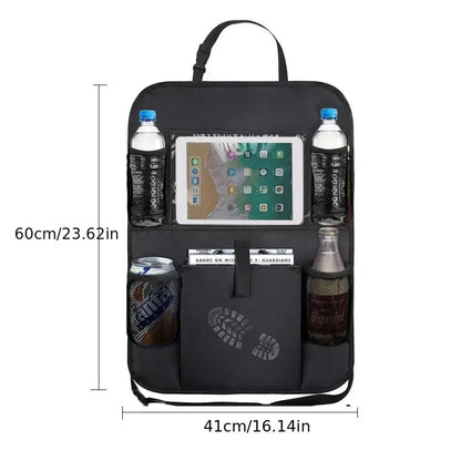 Car Seatback Organizer with Cup Holder - Travel Accessory by Anti Spier