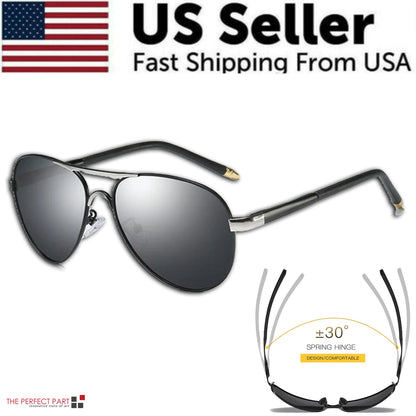 Mens Polarized Pilot Sunglasses Outdoor Driving UV400 Sun Glasses Sport Eyewear by Anti Spier