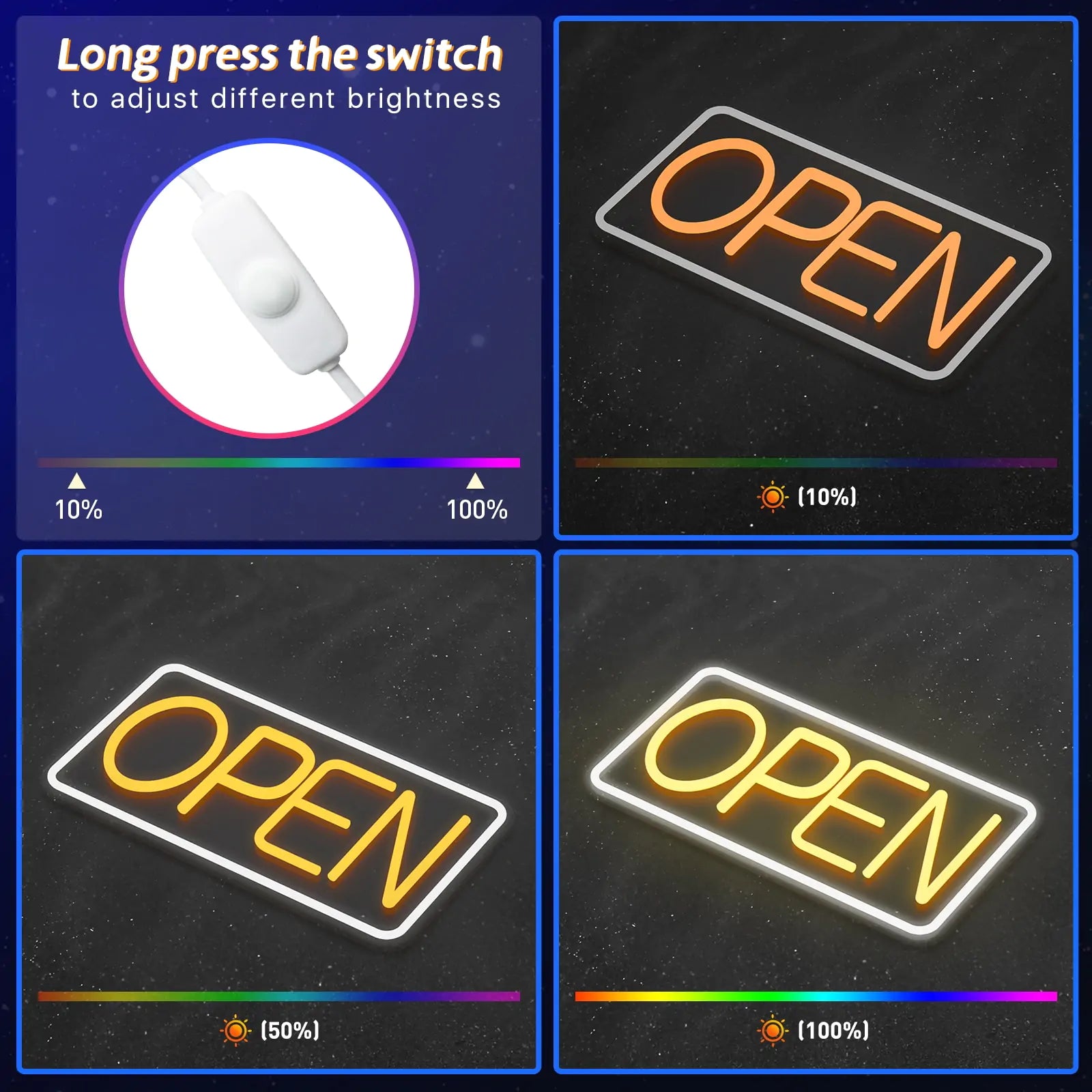 LED Store Open Sign Light by Anti Spier