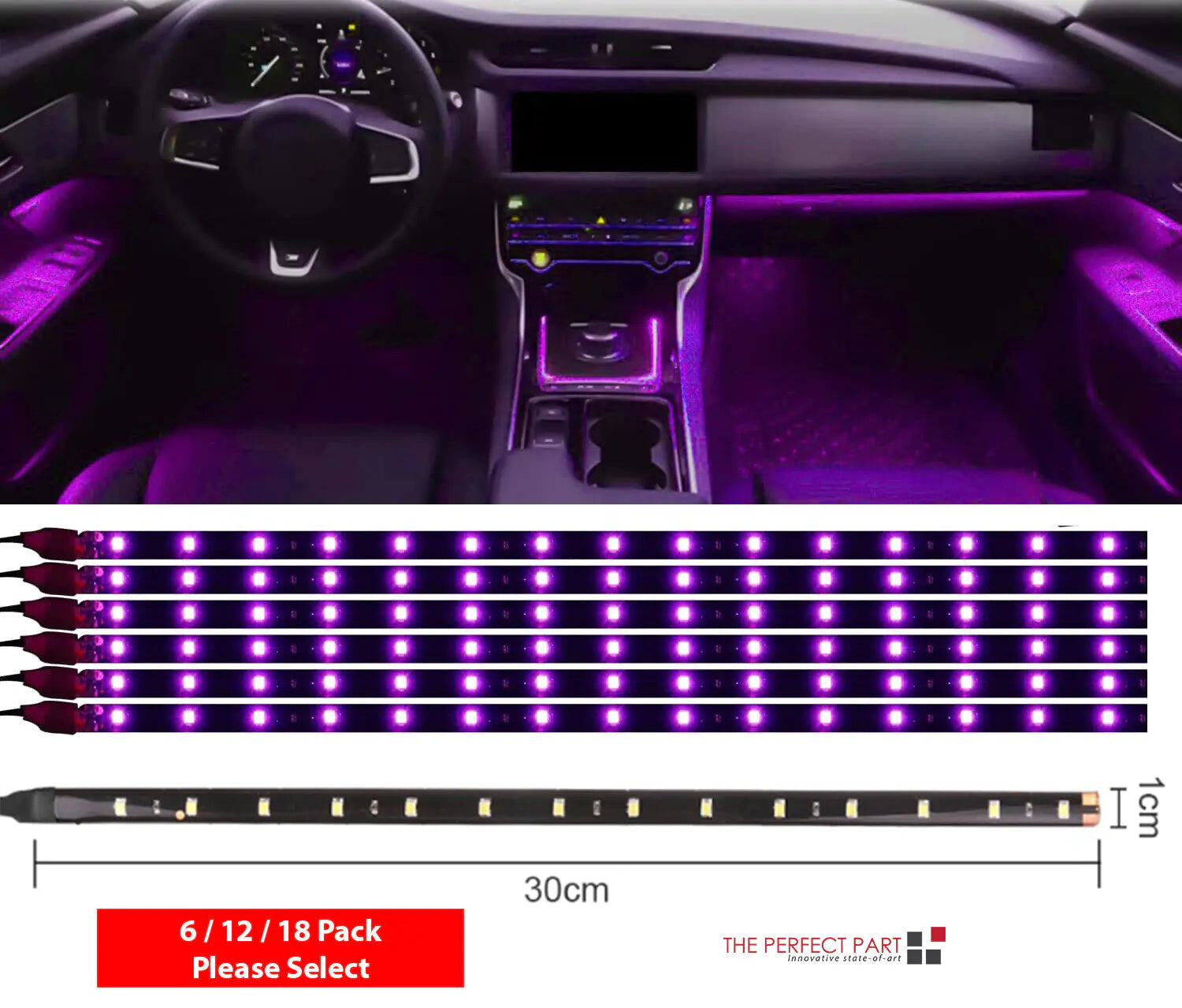 Lot Waterproof 12''/15 DC 12V Motor LED Strip Underbody Light For Car Motorcycle by Anti Spier