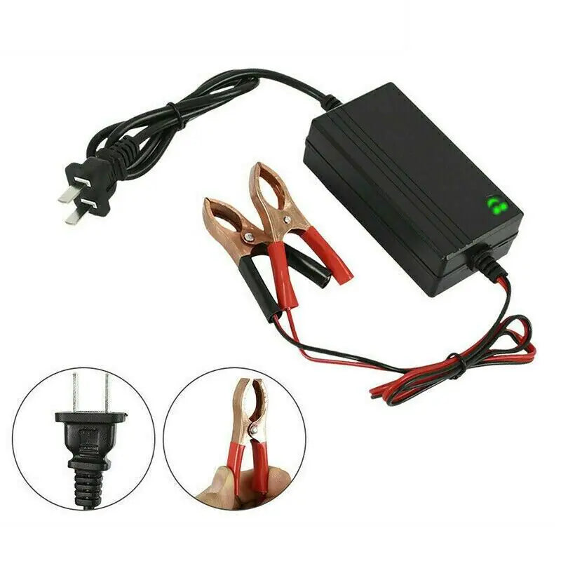 Portable 12V Auto Car Battery Charger Truck Trickle Maintainer Boat Motorcycle by Anti Spier