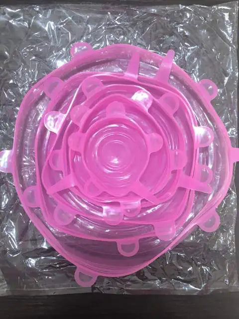 Silicone Stretch Lids Reusable Airtight Food Wrap Covers by Anti Spier