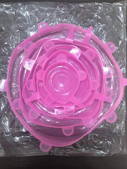 Silicone Stretch Lids Reusable Airtight Food Wrap Covers by Anti Spier