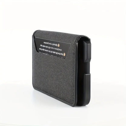 Men's Slim Metal Leather Wallet by Anti Spier