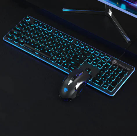 USB Wired Luminous Gaming Keyboard – Ideal for Home & Office Use by Anti Spier