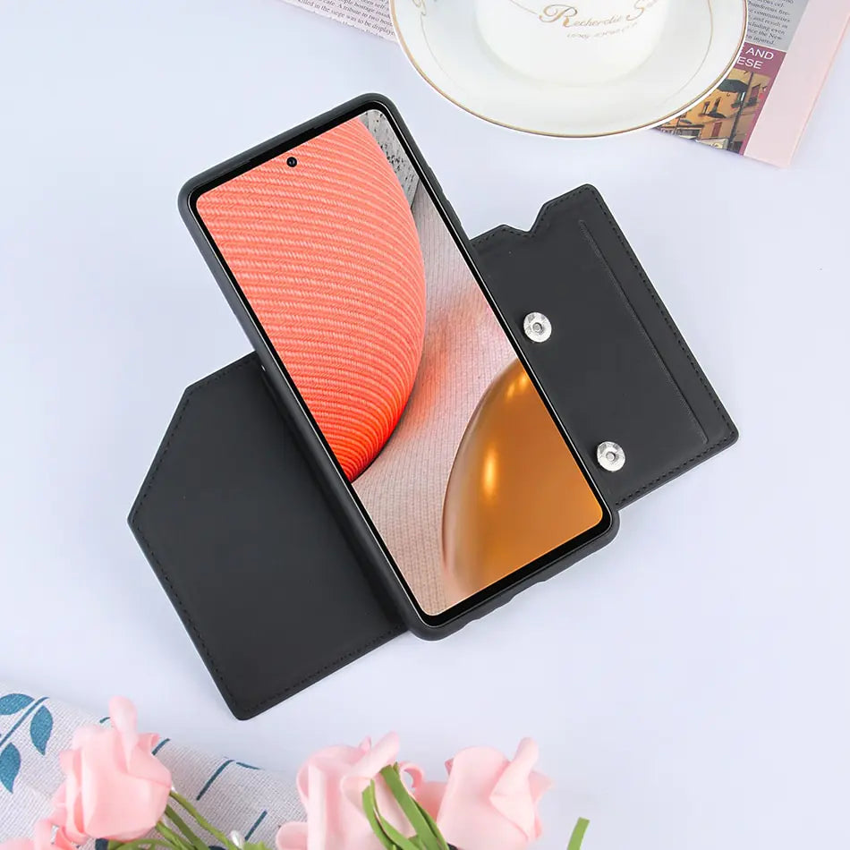 PU Leather Wallet Case For Samsung by Anti Spier
