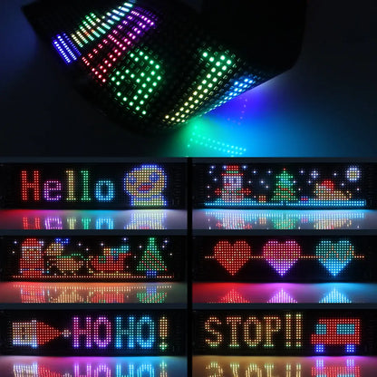 LED Scrolling Sign USB 5V Bluetooth App Control Customizable Car Display by Anti Spier