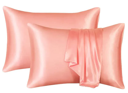 Silk-like Solid Color Pillowcase by Anti Spier