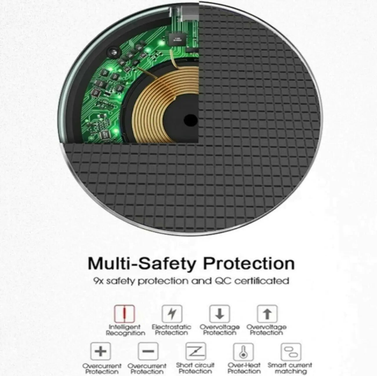 20W Wireless Charger Fast Charge Pad For Samsung iPhone XS Max X XR 12 13 Pro by Anti Spier