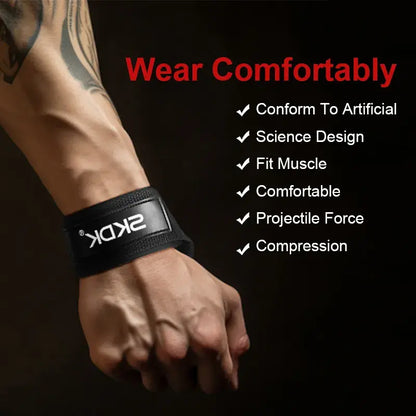 Anti-Slip Silicone Weightlifting Wrist Straps by Anti Spier
