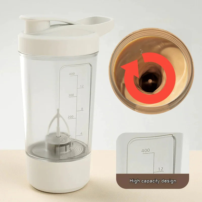 400ML Electric Protein Shaker Bottle by Anti Spier