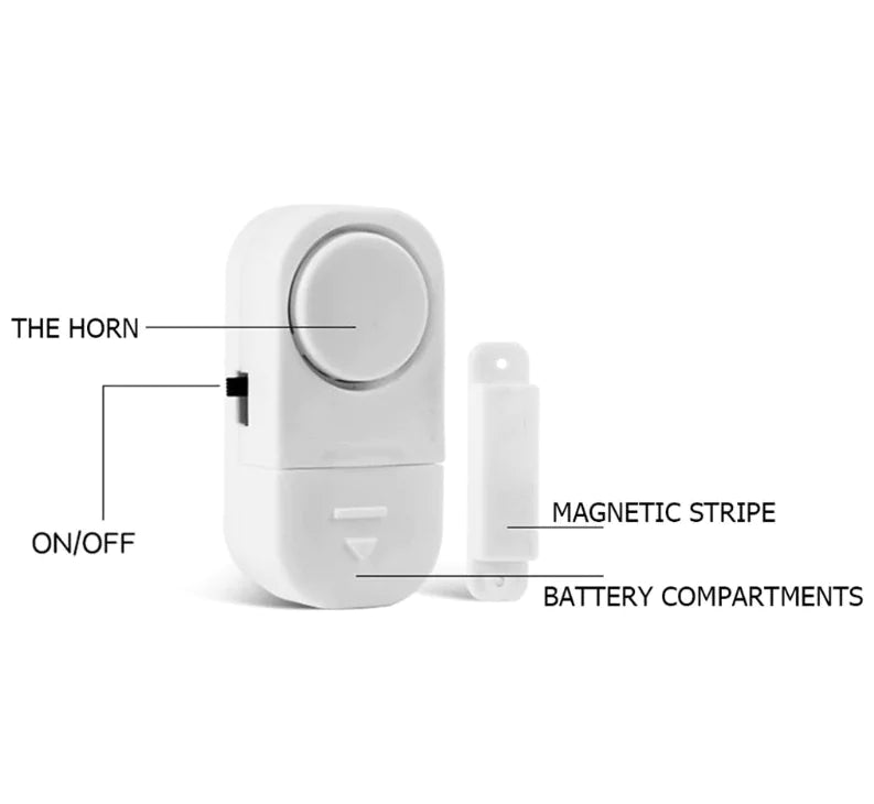 6 PCS WIRELESS Home Window Door Burglar Security ALARM System Magnetic Sensor by Anti Spier