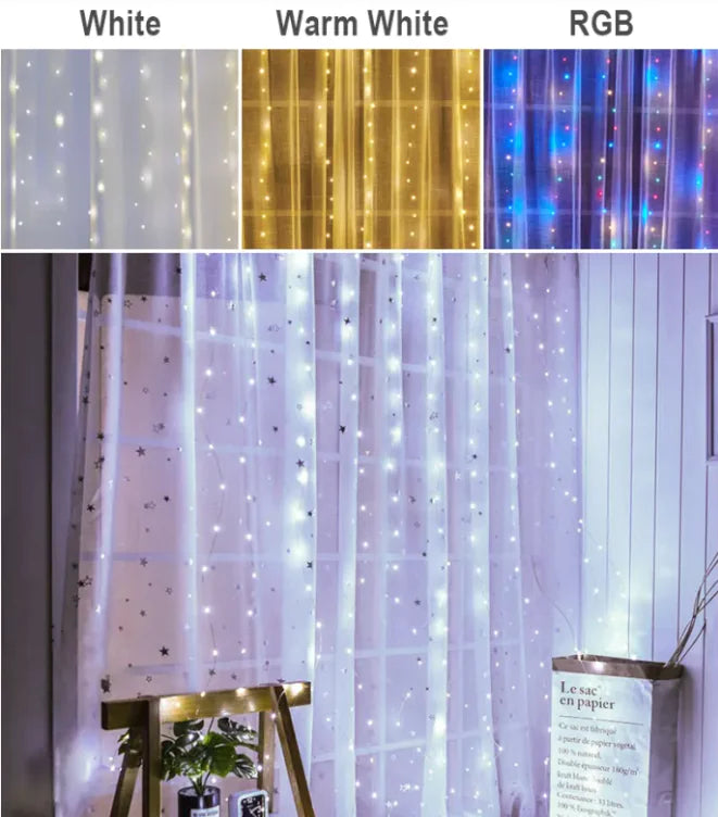 Remote control curtain lights by Anti Spier