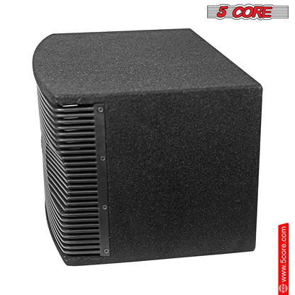 5Core Box Subwoofer for Car 1Pc Black 800W Peak Power 8 Inch Vented Trunk Speaker Woofer 8 Ohm by Anti Spier