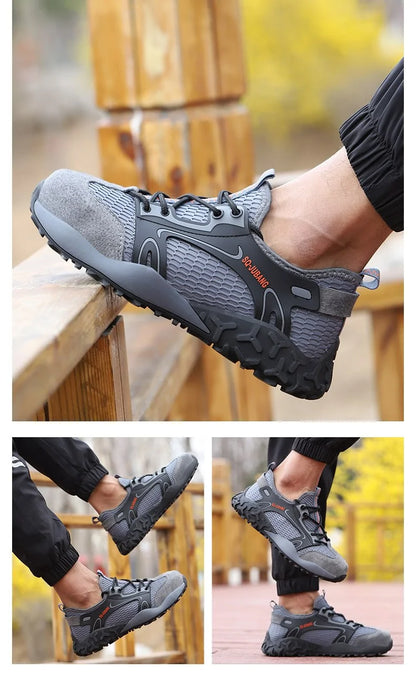 Anti-collision and Anti-smashing Breathable Safety Shoes by Anti Spier