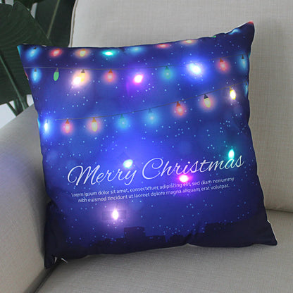 Super Soft Plush Christmas LED Lantern Pillowcase by Anti Spier