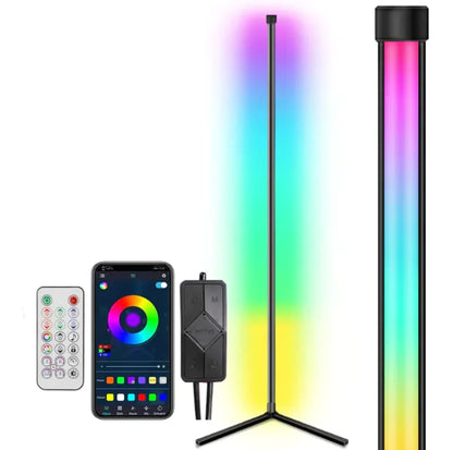 Symphony RGB Smart Corner Floor Lamp with Bluetooth & App Control by Anti Spier