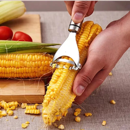 2x Corn Cob Peeler Stainless Steel Thresher Stripper Remover Kitchen Cutter Tool by Anti Spier