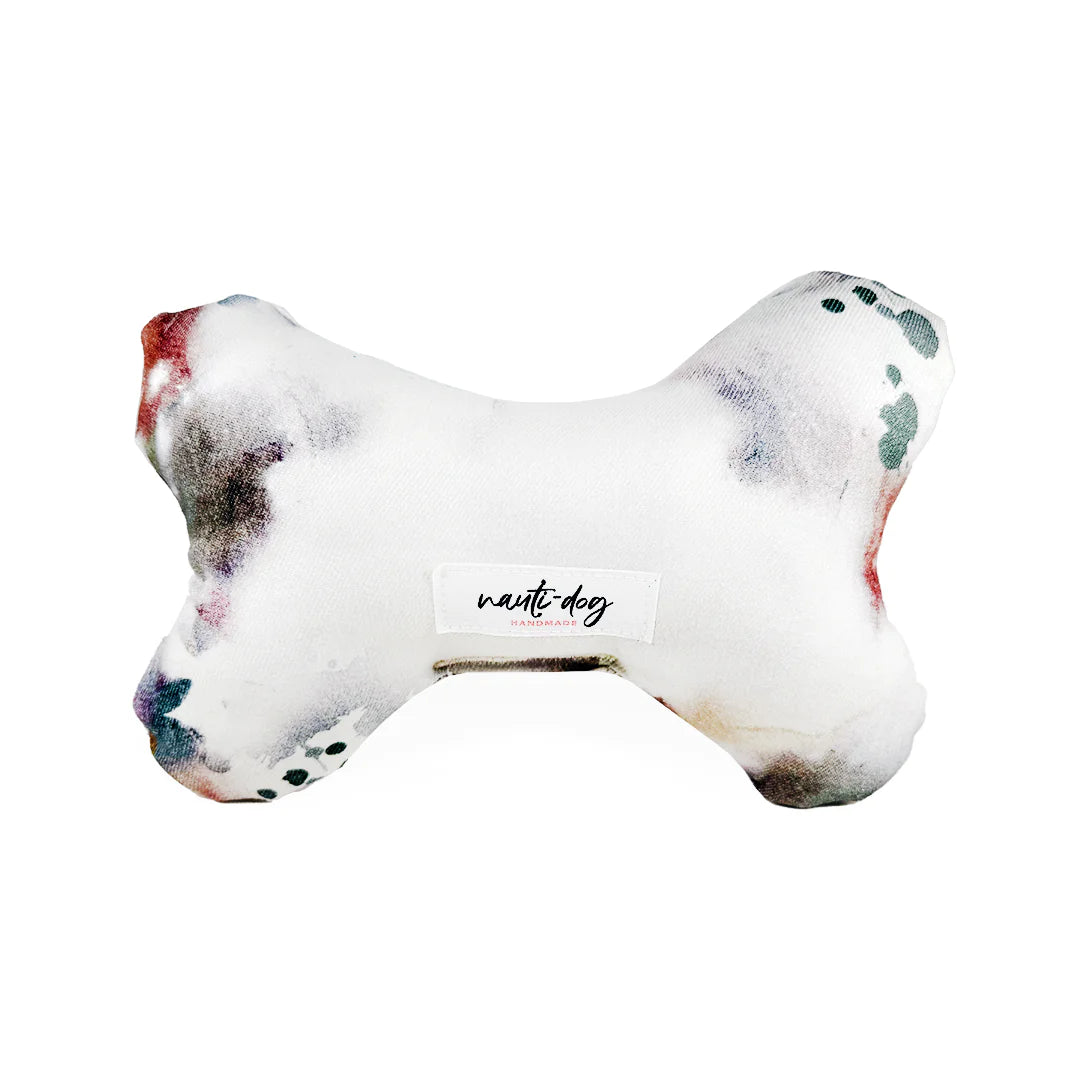 Rustbelt Luxury Grunge Denim Stuffed Squeaker Wubby Dog Toy by Anti Spier