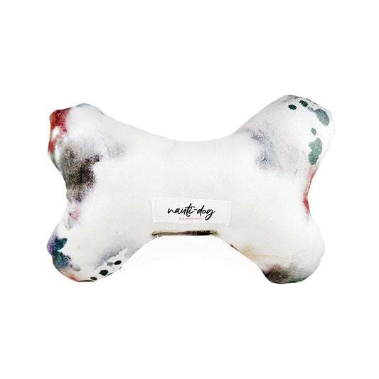 Rustbelt Luxury Grunge Denim Stuffed Squeaker Wubby Dog Toy by Anti Spier