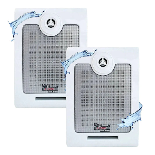 5Core Outdoor Speakers Stereo In Wall 500W Peak Passive Home Audio System by Anti Spier