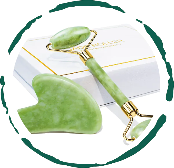 Jade Roller & Gua Sha Gift Box by Anti Spier