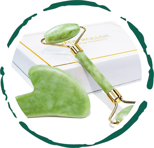 Jade Roller & Gua Sha Gift Box by Anti Spier