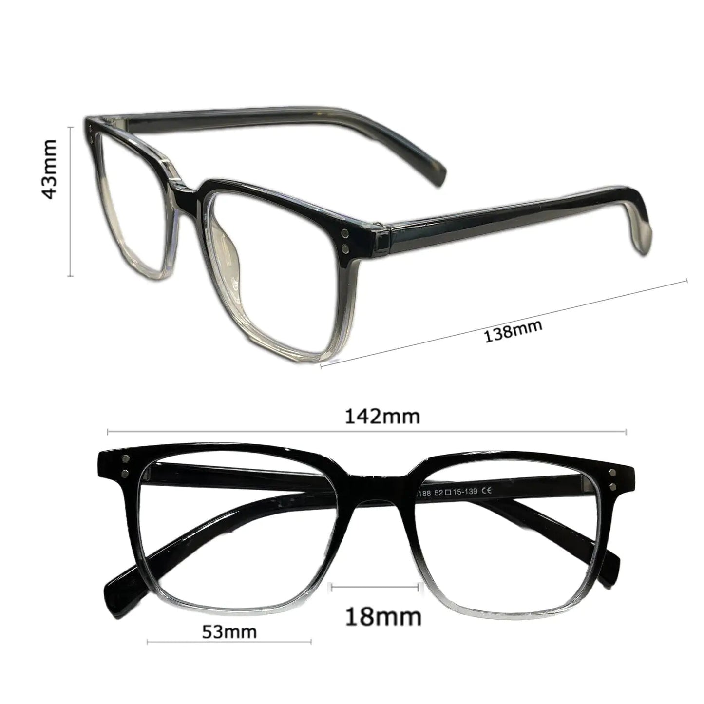 2 PK Unisex Blue Light Blocking Reading Glasses Computer Readers For Men Women by Anti Spier