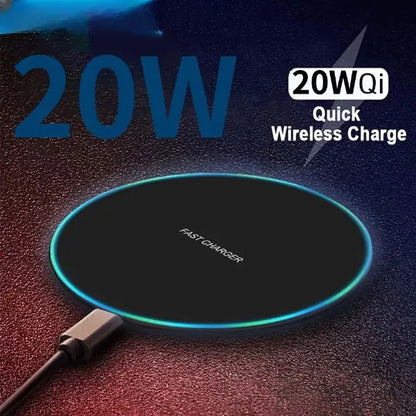 20W Qi Wireless Charger: Fast Charging for iPhone, Samsung, Xiaomi, Huawei, and More! by Anti Spier