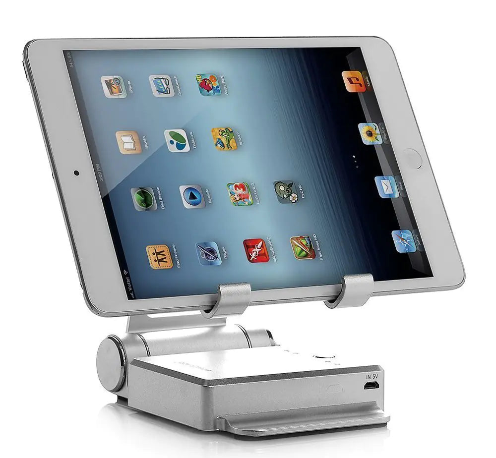 Podium Style Stand With Extended Battery Up To 200% For iPad, iPhone And Other Smart Gadgets by Anti Spier
