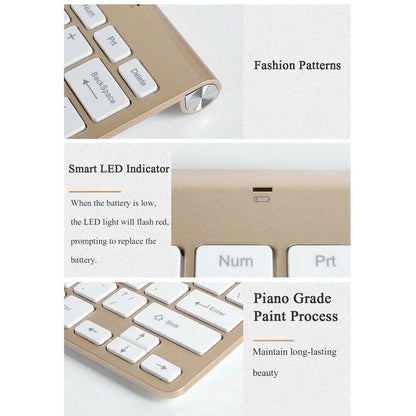 Mini Wireless Keyboard And Mouse Set Waterproof 2.4G For Mac Apple PC Computer by Anti Spier