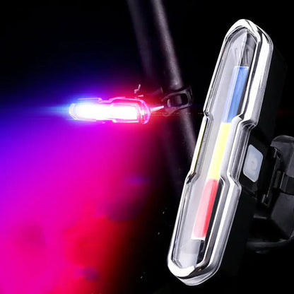 USB Rechargeable Bicycle Tail Light for Night Riding by Anti Spier