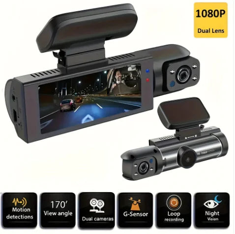 360° Dual Lens Car Dash Cam by Anti Spier